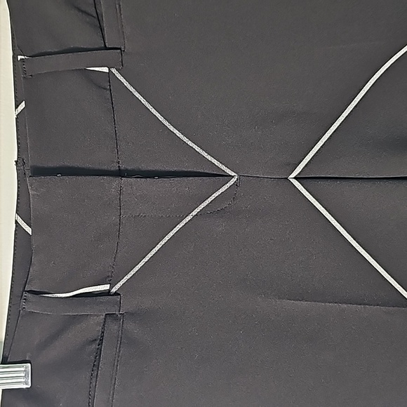 7TH Avenue trousers black with white geometric print size 4 Travel Y2K - Picture 2 of 11